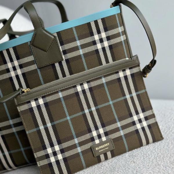 London Tote Bag With Detachable Pouch & Dust Bag (Green - 1156)