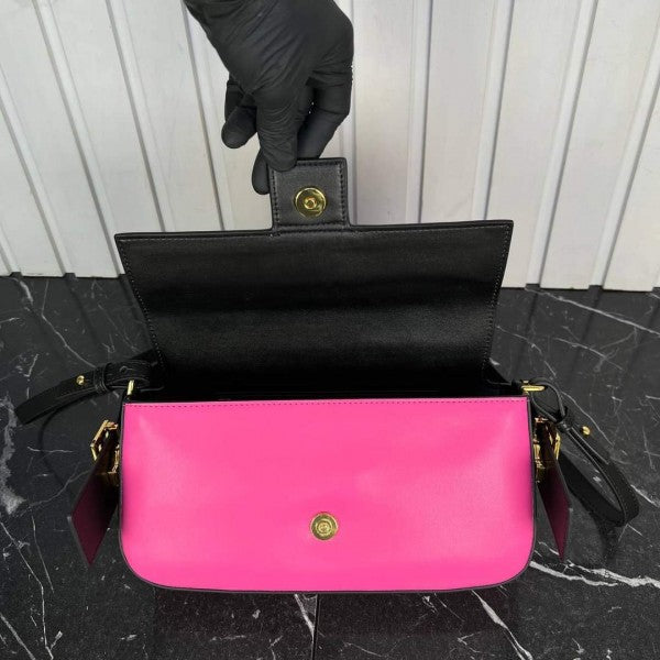 Baguette Twist Premium Shoulder Crossbody Bag With OG Box & Dust Bag & 2 Belts (Pink - 930)
