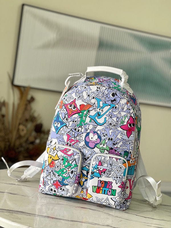 Character Premium Unisex Backpack With Dust Bag (White - 679)