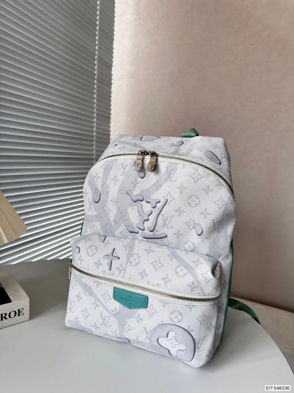 Discovery Premium Monogram Unisex Backpack With Dust Bag (White - 962)