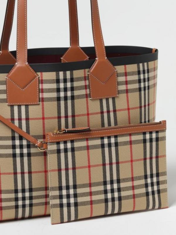 London Tote Bag With Detachable Pouch & Dust Bag (Brown - 1155)
