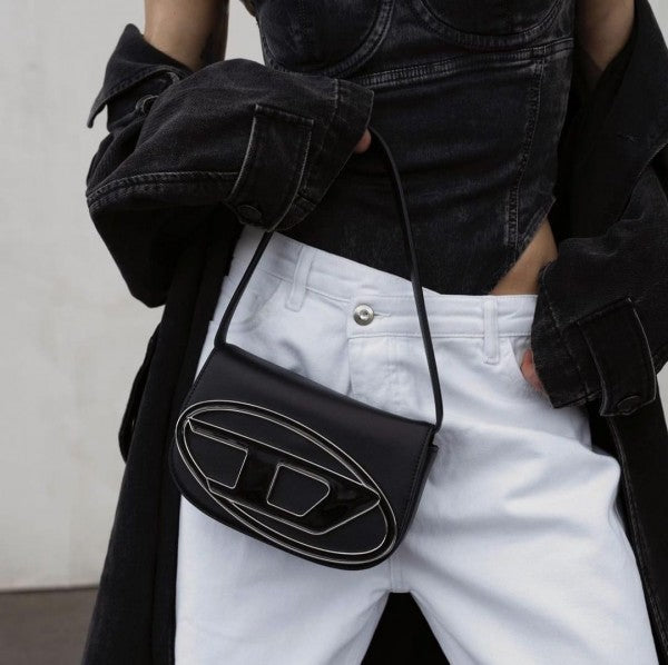 1DR Shoulder Bag With OG Box & Dust Bag & Extra Shoulder Strap (Black - 442)