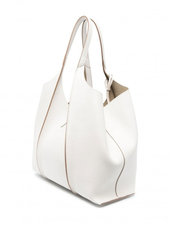 Timeless Premium Quality Leather Bag With Extra Pouch & OG Magnetic Box With Dust Bag (White - 445)