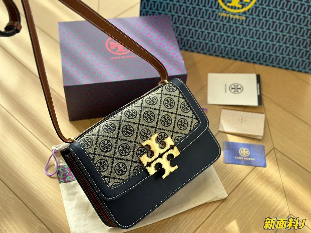 Eleanor Premium Quality Shoulder Bag With OG Magnetic Box & Dust Bag (Denim - 826)
