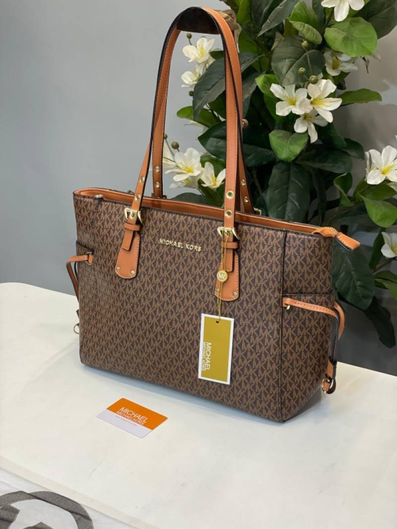 Voyager Premium Quality Tote Bag With Dust Bag (Brown - 1115)
