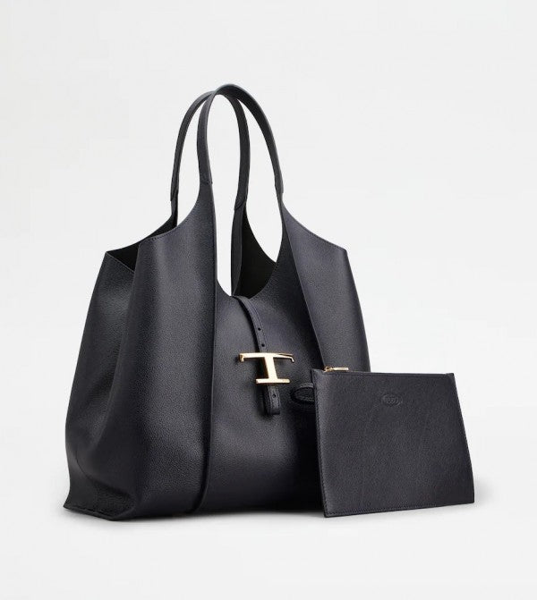 Timeless Premium Quality Leather Bag With Extra Pouch & OG Magnetic Box With Dust Bag (Black - 444)