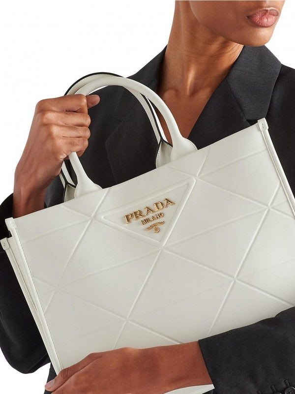 Symbole Tote Bag With Dust Bag (White - 405)