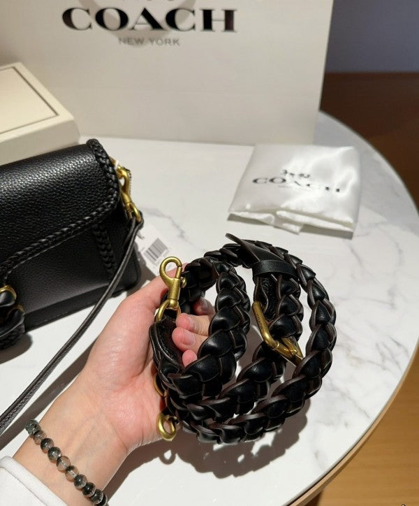 Elite Quality Shoulder Bag With OG Box & Dust Bag & 2 Belts (Black - 662)