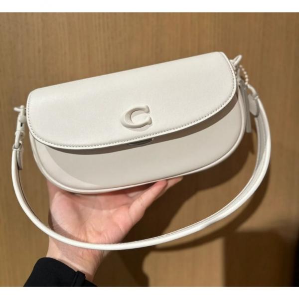 Emmy Saddle Premium Crossbody Shoulder Bag With OG Double Box & Dust Bag (White - 1005)