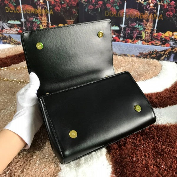 Nappa Leather Shoulder Bag WIth OG Box & Dust Bag (Black - 988)