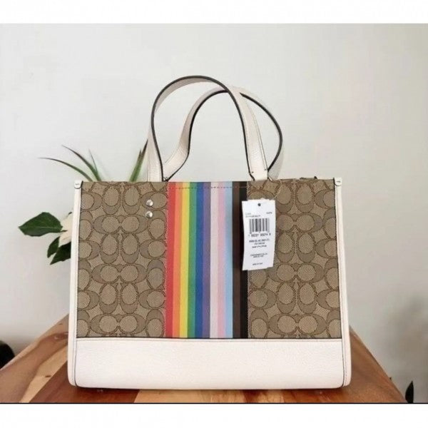Dempsey Tote With OG Box & Dust Bag & Extra Shoulder Strap (Rainbow - 718)
