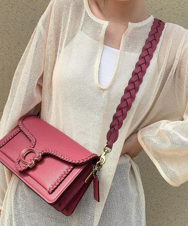 Elite Quality Shoulder Bag With OG Box & Dust Bag & 2 Belts (Wine - 665)