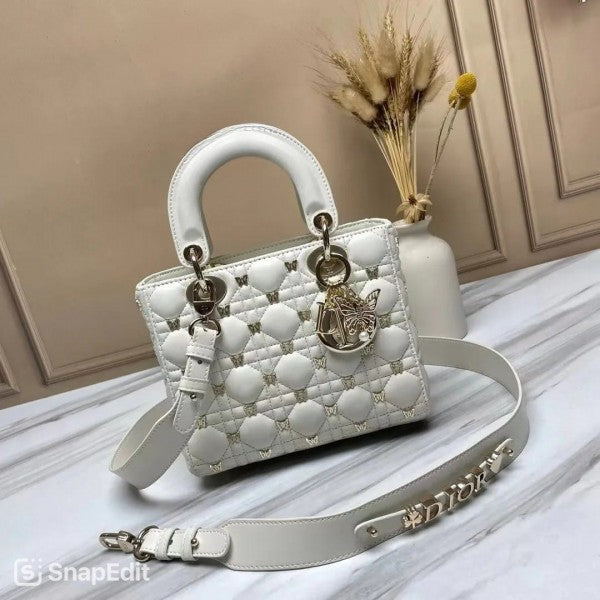 ABC Cannage Butterfly Premium Quality With OG Box & Dust Bag (White - 712)