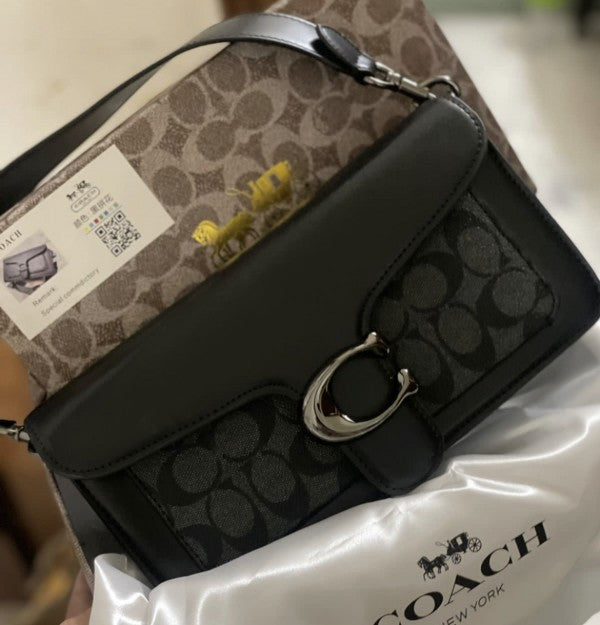 Tabby 26 Shoulder Bag With OG Box & Dust Bag (Black Grey - 837)