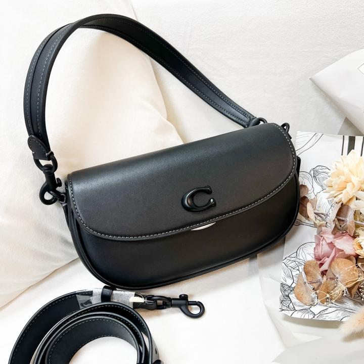 Emmy Saddle Premium Crossbody Shoulder Bag With OG Double Box & Dust Bag (Black - 1003)