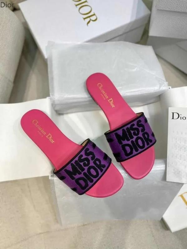 Miss Di_or Premium Dway Slide With OG Box & Carry Bag (Purple Pink - 1063)