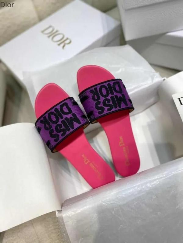 Miss Di_or Premium Dway Slide With OG Box & Carry Bag (Purple Pink - 1063)