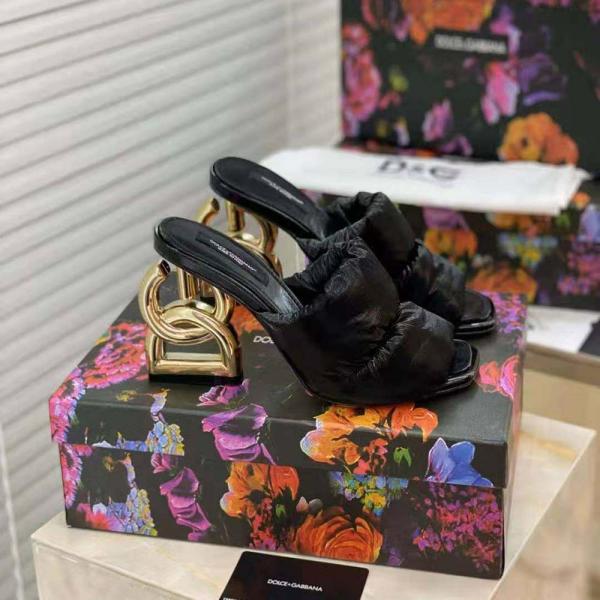D&G High Heels With OG Box & Carry Bag (Black - 1047)