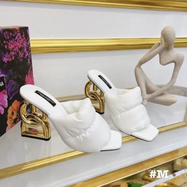 D&G High Heel With OG Box & Carry Bag (White - 1048)