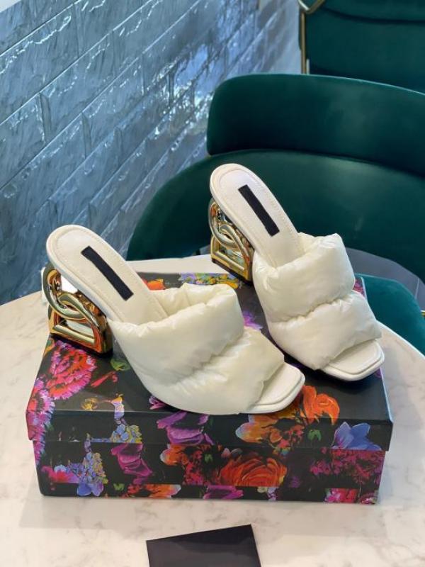 D&G High Heel With OG Box & Carry Bag (White - 1048)