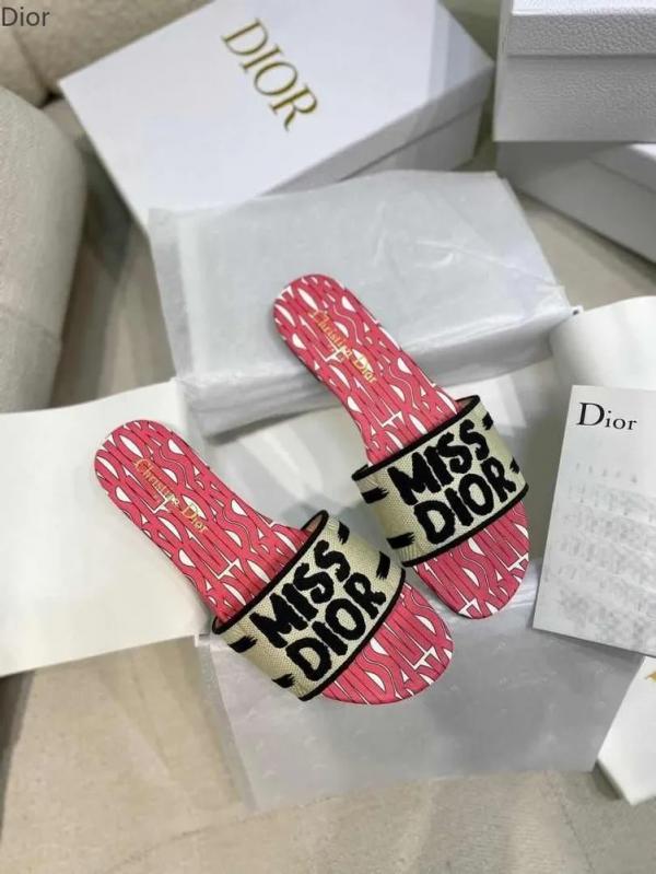 Miss Di_or Premium Dway Slide With OG Box & Carry Bag (Pink - 1060)