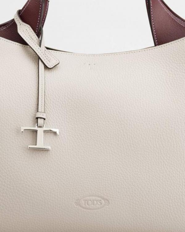 T Timeless Leather Tote Bag With OG Box & Dust Bag (White - 1130)