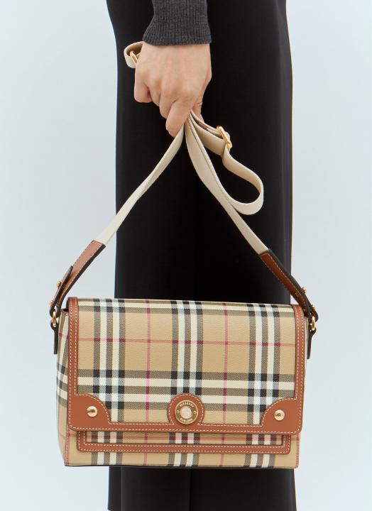 Note Premium Signature Shoulder Bag With OG Box & Dust Bag (Checks - 1186)