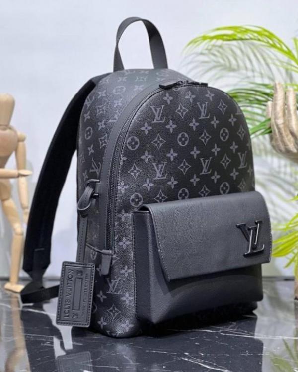 Discovery Monogram Backpack With Dust Bag (Black Grey - 1136)