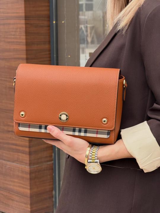 Note Premium Signature Shoulder Bag With OG Box & Dust Bag (Brown - 1185)