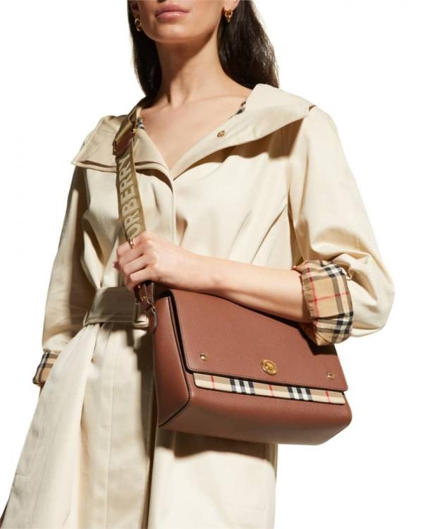 Note Premium Signature Shoulder Bag With OG Box & Dust Bag (Brown - 1185)