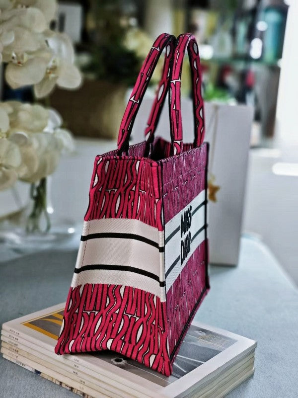 Book Tote With OG Box & Dust Bag & Scarf (Pink - 1029)