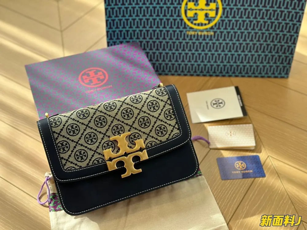 Eleanor Premium Quality Shoulder Bag With OG Magnetic Box & Dust Bag (Denim - 826)