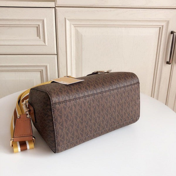 Boston Sling Hand Bag With Dust Bag & Shoulder Strap (Brown - 319)