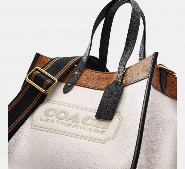 Field Tote Bag With OG Double Box & Dust Bag & Shoulder Strap (White - 116)