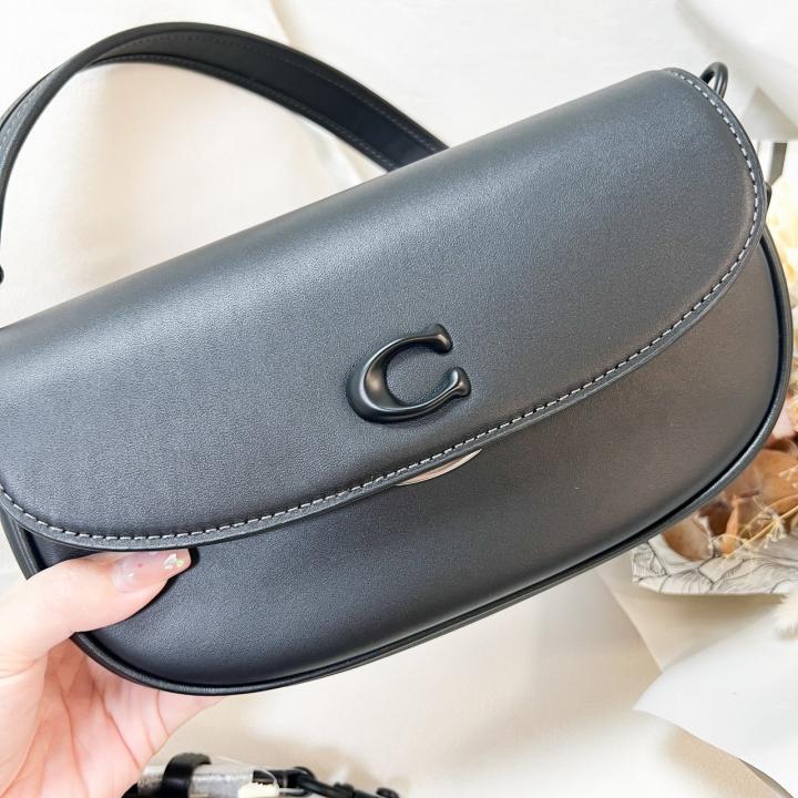 Emmy Saddle Premium Crossbody Shoulder Bag With OG Double Box & Dust Bag (Black - 1003)
