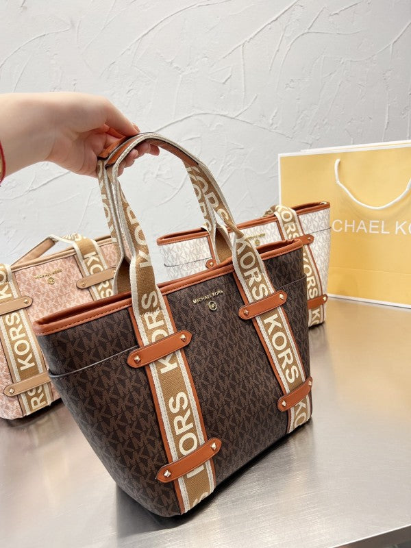 Maeve Tote Bag With Dust Bag & Sling Belt (Brown - 183)