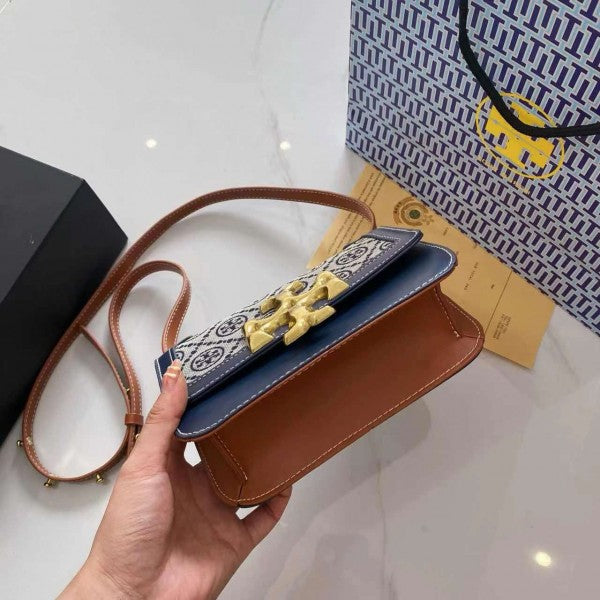 Eleanor Premium Quality Shoulder Bag With OG Magnetic Box & Dust Bag (Denim - 826)