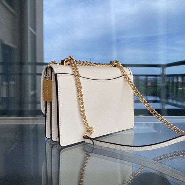 Klare Floral Signature Crossbody Bag With OG Box & Dust Bag (Floral White - 381)