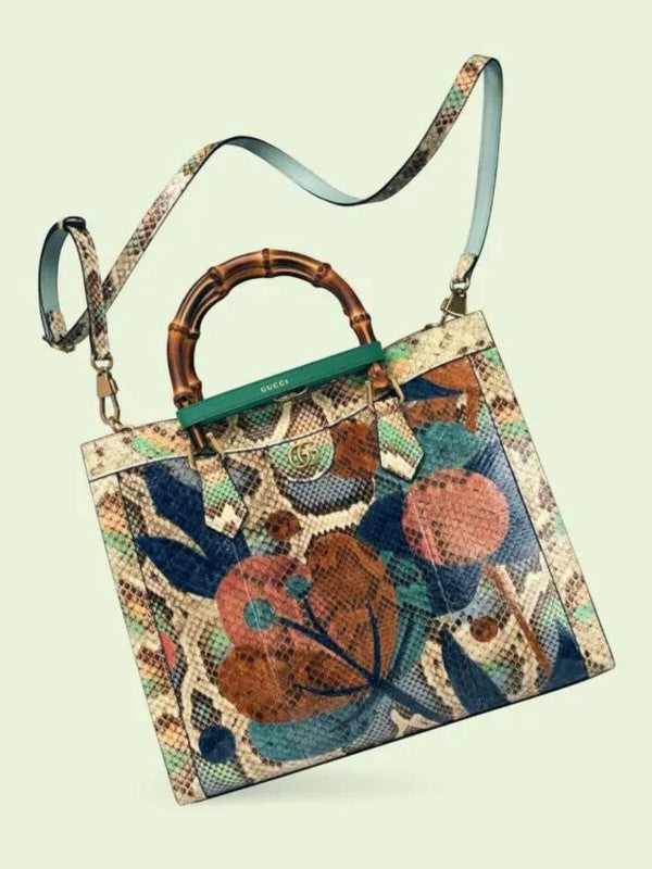 Diana Python Premium Tote Bag With OG Magnetic Box & Dust Bag (Python - 531)