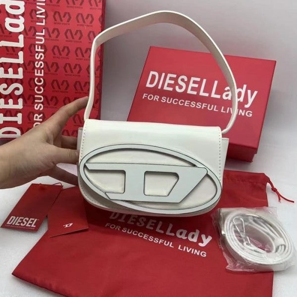 1DR Shoulder Bag With OG Box & Dust Bag & Extra Shoulder Strap (White - 441)