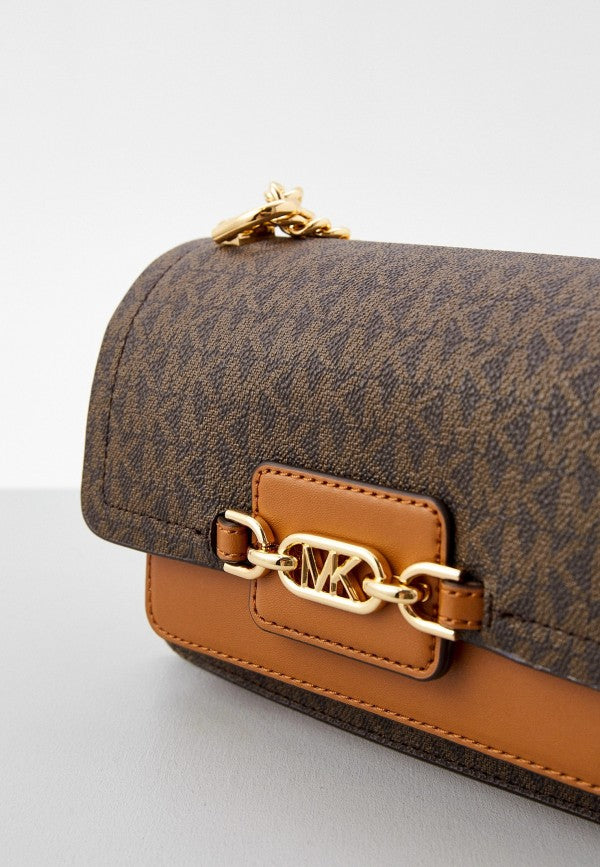 MK Heather Shoulder Bag With OG Box & Dust Bag (Brown - 176)