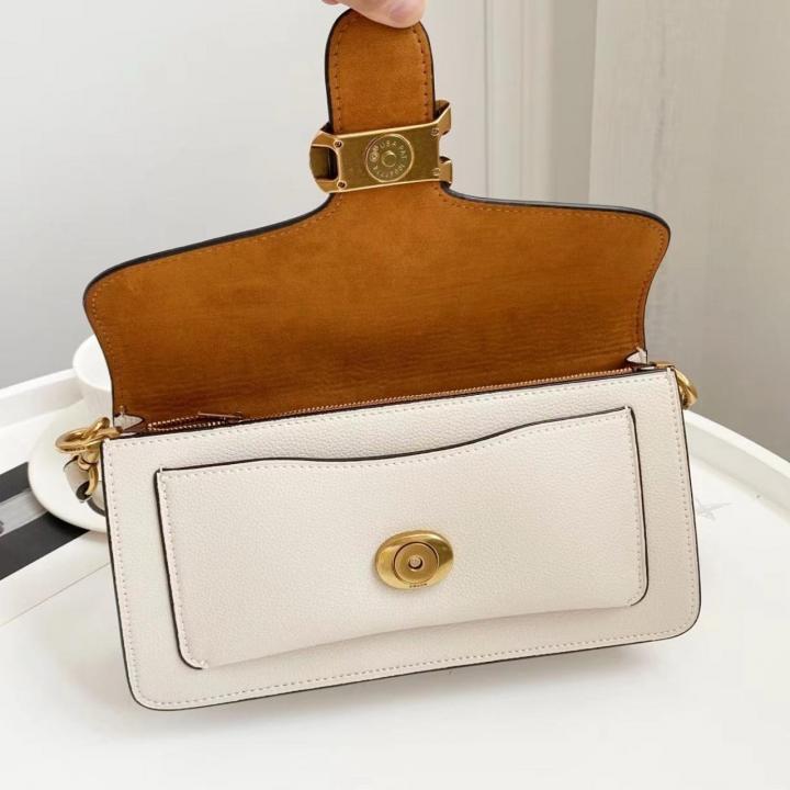 Tabby 26 Exclusive Quality Shoulder Bag With OG Box & Dust Bag & 2 Belts (White - 1204)