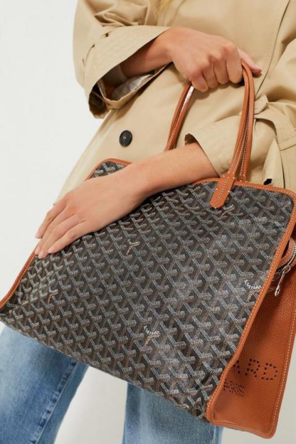 Hardy Premium Quality Tote Bag With Extra Pouch & Dust Bag (Brown - 1197)