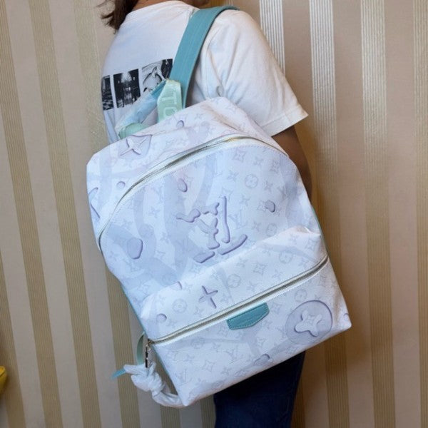 Discovery Premium Monogram Unisex Backpack With Dust Bag (White - 962)