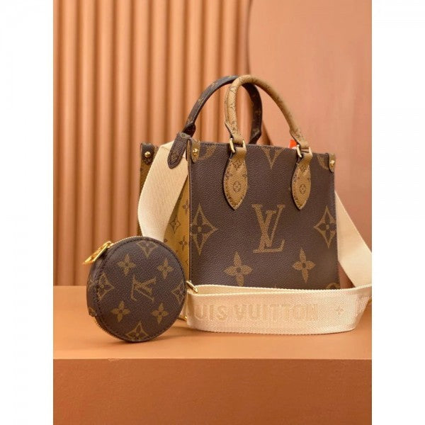 On The Go Pochette Premium Quality With OG Double Magnetic Box & Dust Bag - Coin Pouch (BL - 186)