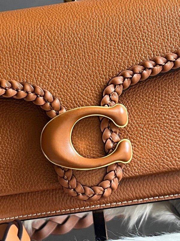 Elite Quality Shoulder Bag With OG Box & Dust Bag & 2 Belts (Brown - 663)