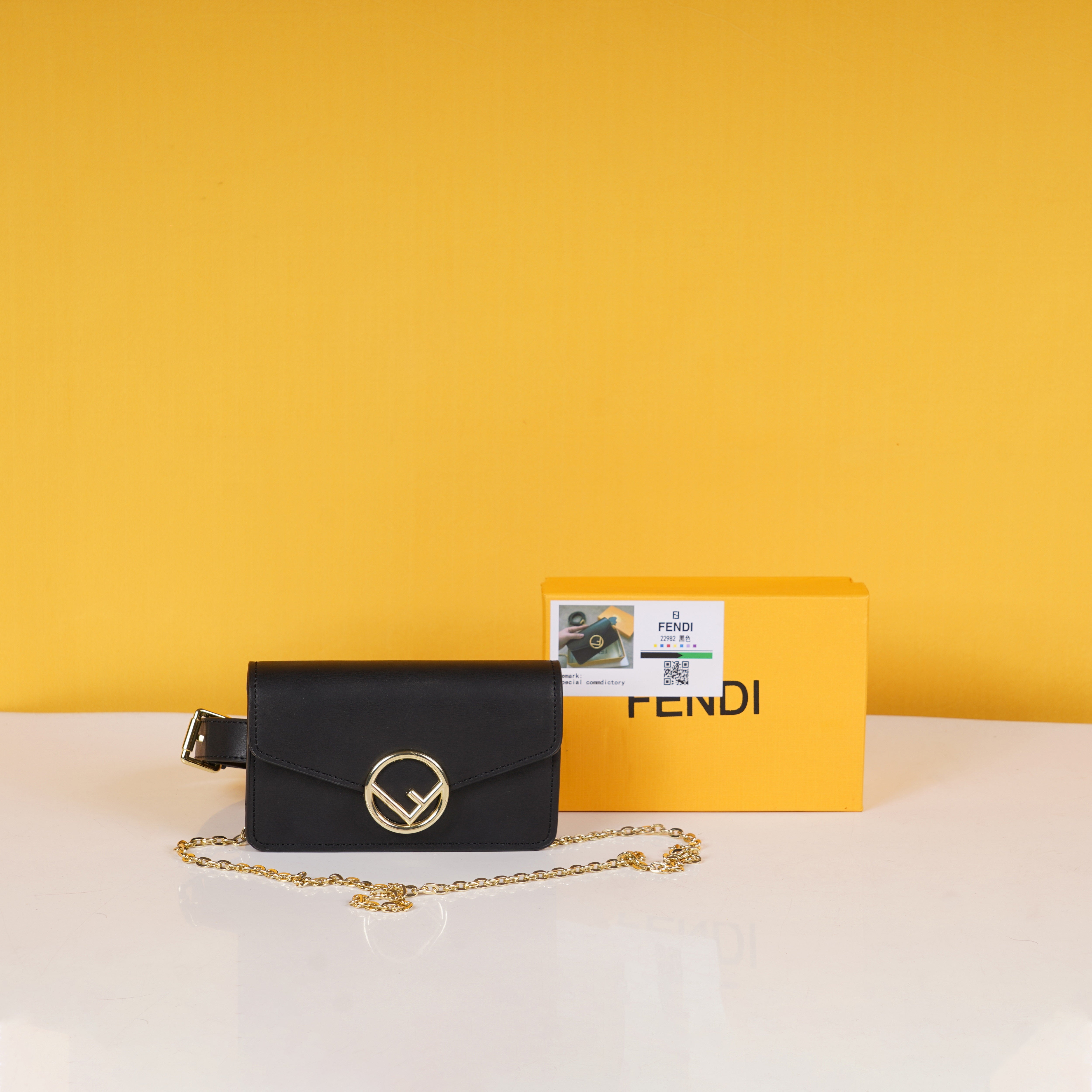 Vittelo Cruise 2Way Street Style Sling Waist Bag With OG Box & Dust Bag (Black - 811)
