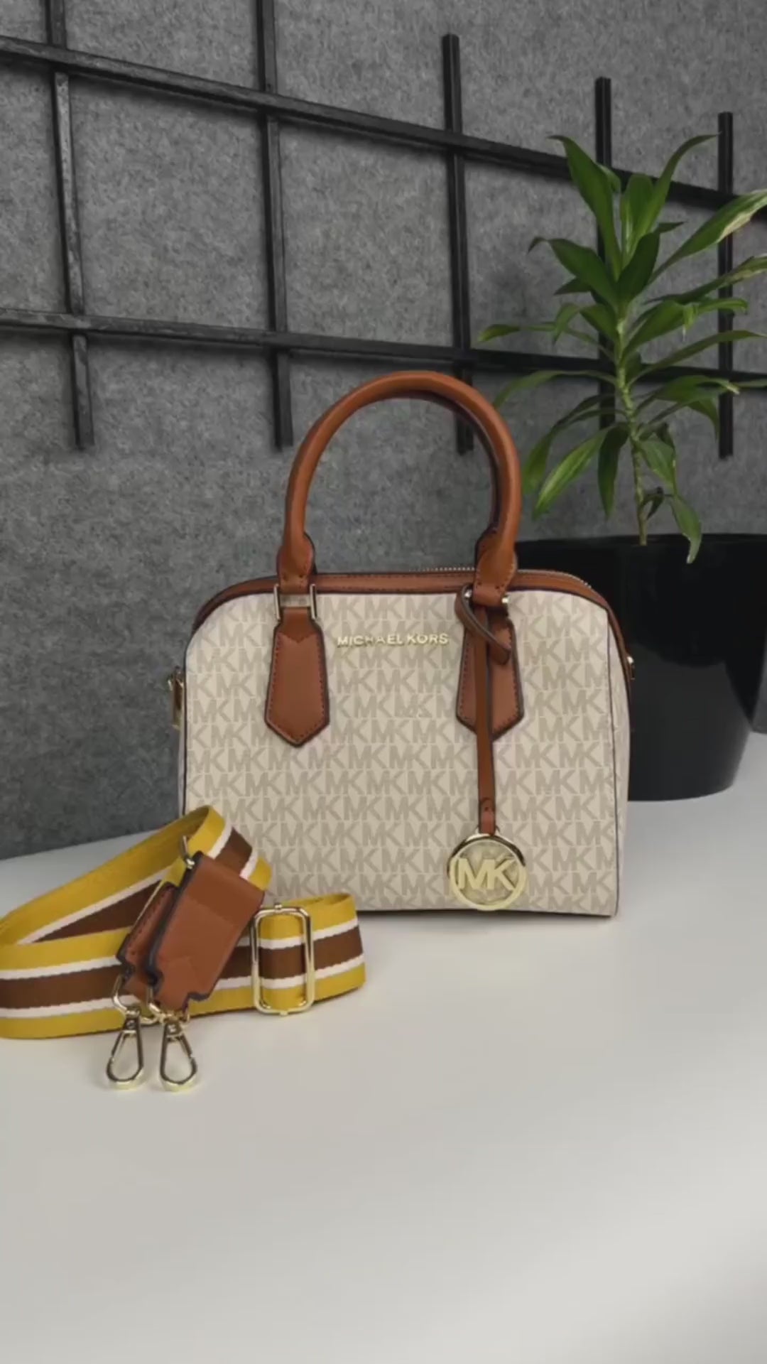 Boston Sling Hand Bag With Dust Bag & Shoulder Strap (White - 320)