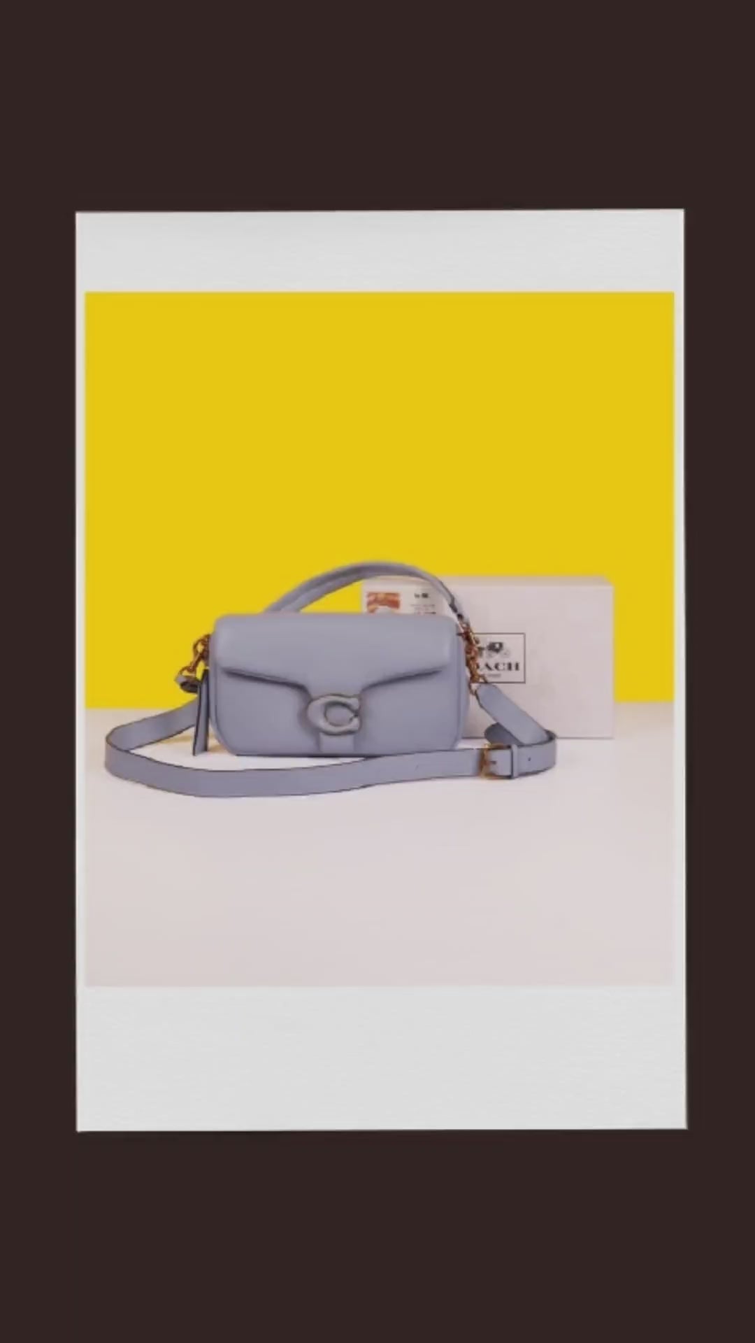Pillow Tabby Shoulder Bag With OG Box & Dust Bag & Extra Shoulder Strap (Blue - 1000)