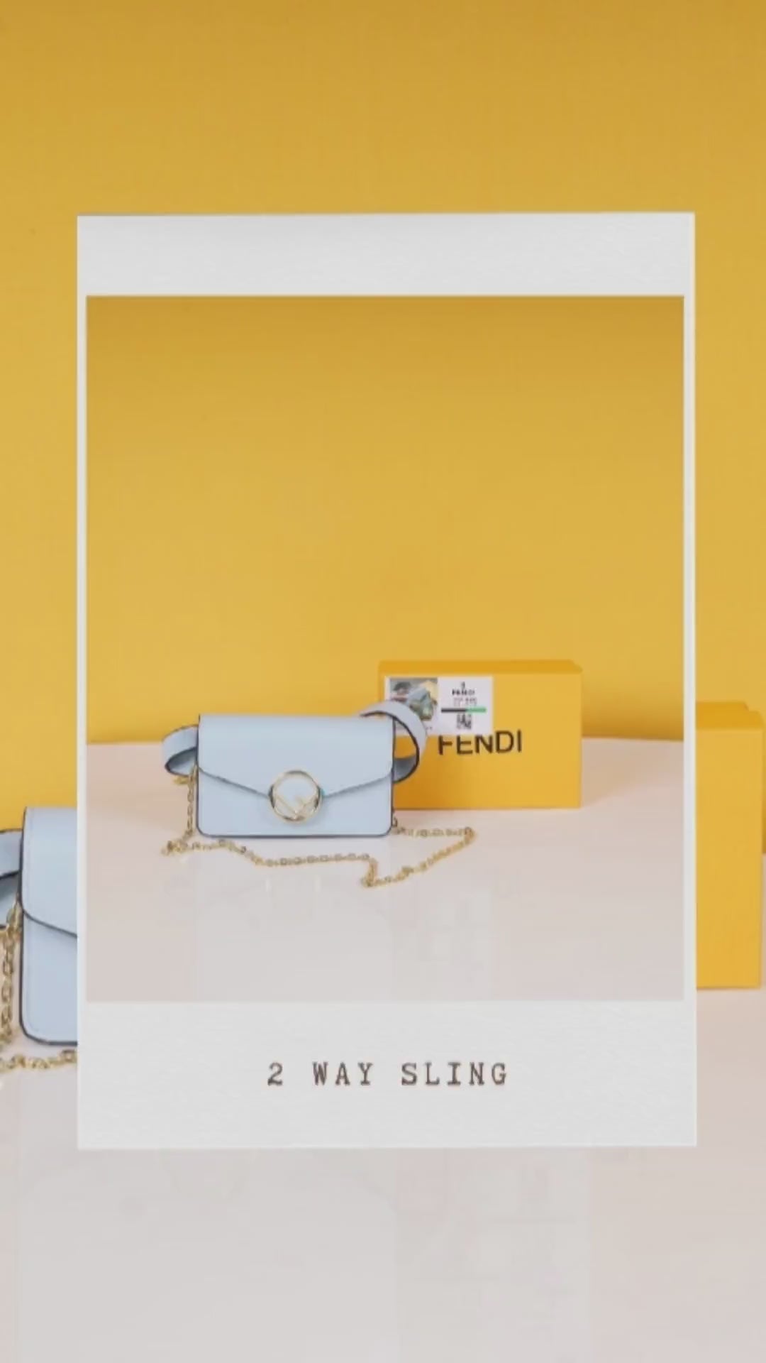 Vittelo Cruise 2Way Street Style Sling Waist Bag With OG Box & Dust Bag (Blue - 814)